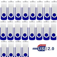 Kootion USB 2.0 20PCS 2G Metal Swivel Style Flash Drive Memory Stick Thumb Drive