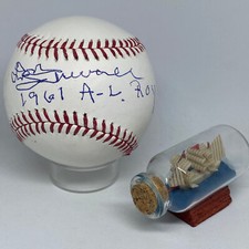 Don Schwall signed Rawlings OML Baseball JSA COA Inscribed ROY Auto A2378