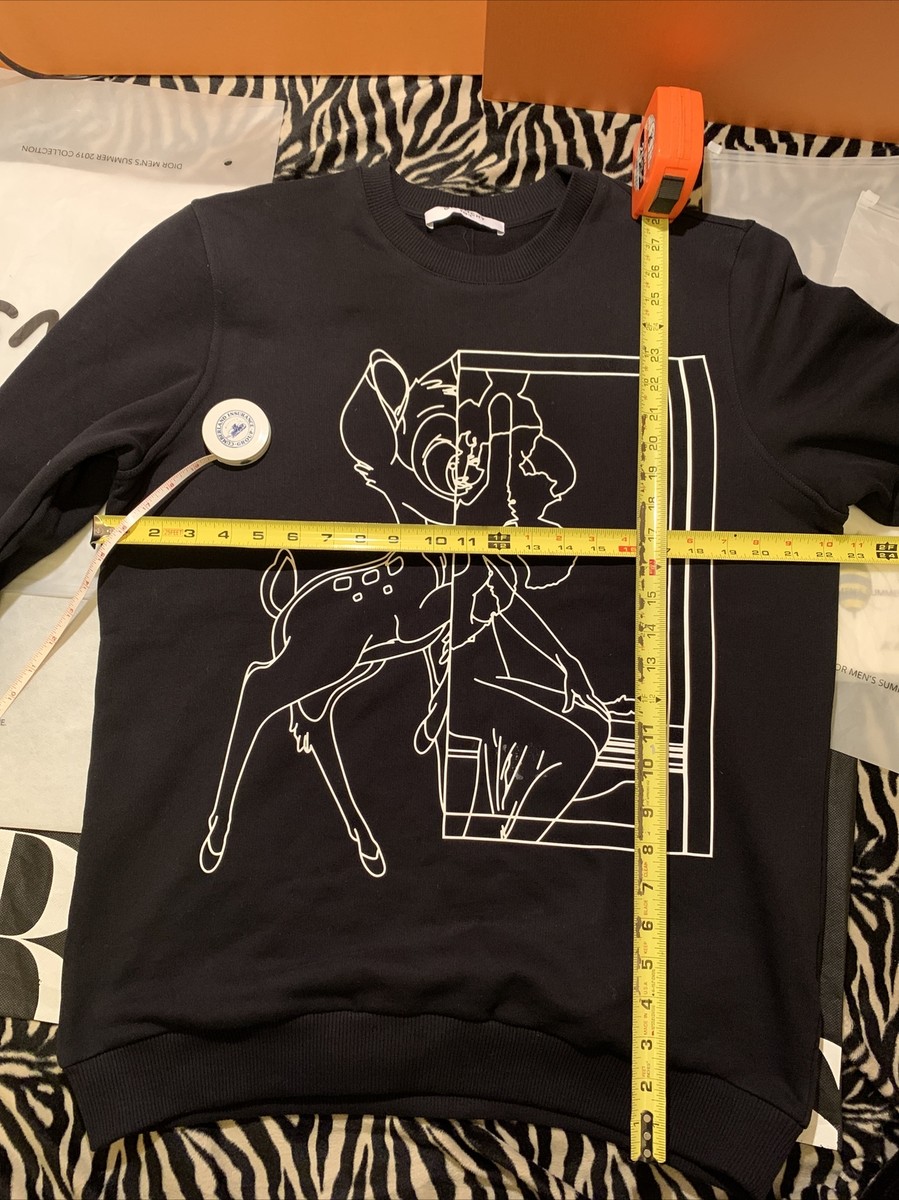 Auth Givenchy Bambi Long Crewneck Sweatshirt Cotton Blend very