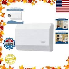 Reliable Wired Door Chime in White Textured Finish - Two Distinct Sounds