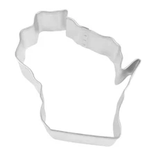 Wisconsin State 4'' Cookie Cutter Metal College Football Birthday Party Graduati