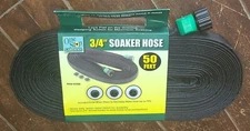 ONE STOP GARDENS 50 Feet 3/4 Inch Heavy Duty Soaker Hose #57198