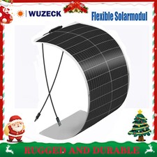 50W Flexibles Solarmodul Solarpanel Monokristallin PV für Wohnmobil Camping DHL
