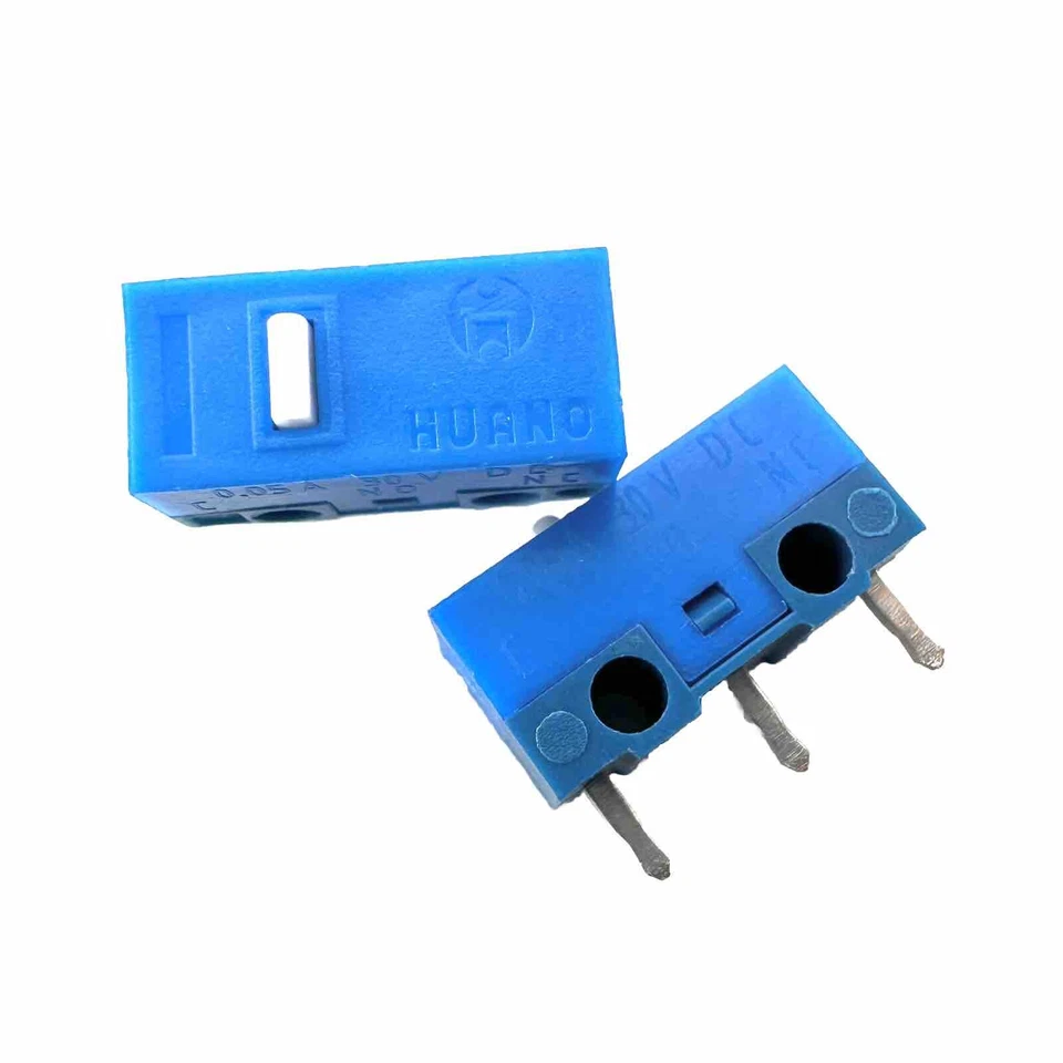 HUANO White Dot Blue Shell Mouse Micro Switch (10 Pieces) - Image 2 of 3
