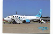Postcard Airline CENTRAL CHARTER AIRLINES OM-CCA Boeing 737-300 CC9.