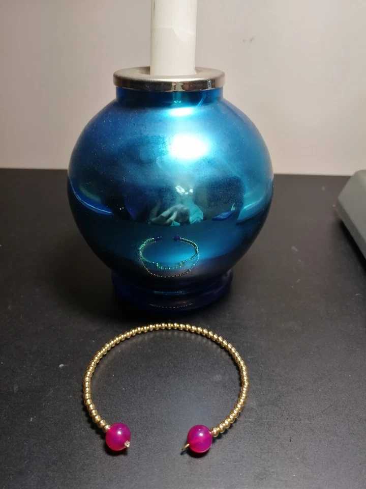 Crazy deal!! Solid 18 karat gold and genuine Ruby snap on bangle!! Lifetime!!!! - Image 3 of 4