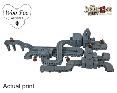 Sci Fi Refinery Large 3D Printed Scatter Terrain - Dragons Rest