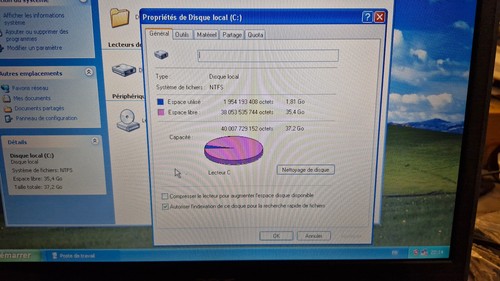 Acer Aspire 1350 Series Windows XP Pro SP Athlon 2600+ 512Mo HDD 40Go VINTAGE - Imagen 3 de 8