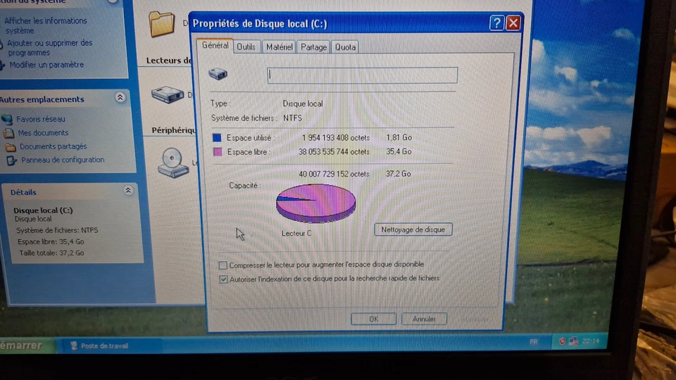 Acer Aspire 1350 Series Windows XP Pro SP Athlon 2600+ 512Mo HDD 40Go VINTAGE - Photo 3/4