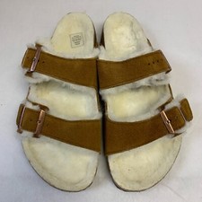 Birkenstock New with Box Arizona Fur Mink Suede Leather Regular - Select Size