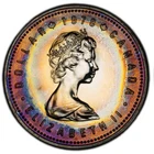 SP66 1978 $1 Canada Commonwealth Games Silver Proof Dollar, PCGS- Rainbow Toned