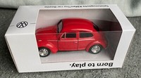 Volkswagen KäFer Beetle - Rot - Welly 1:34-1:39 (11Cm) - Neu