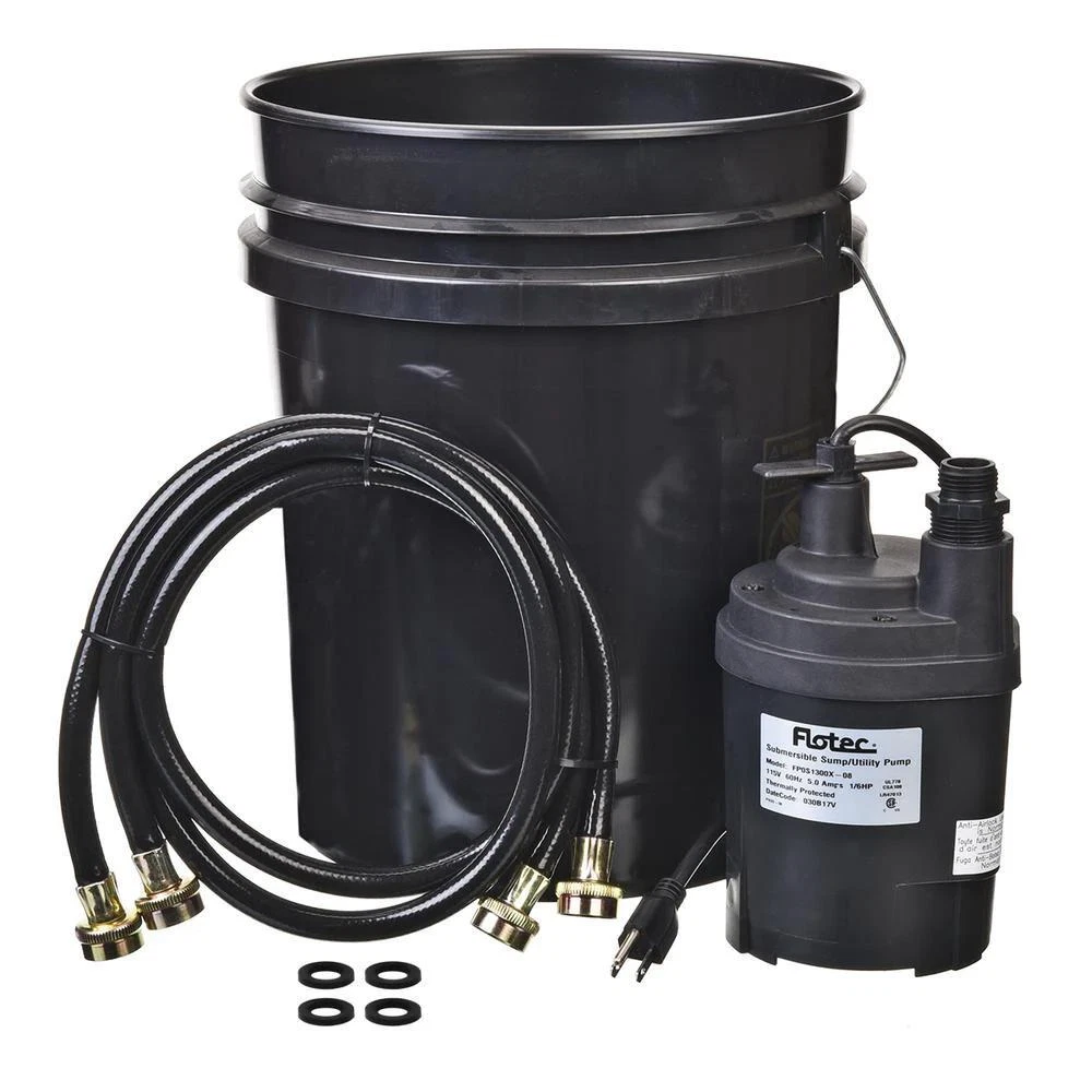 rheem tankless water heaters flush kit black submersible pump bucket  2-hoses | eBay