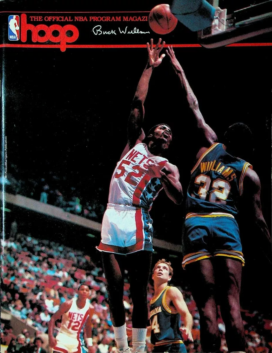 Hoop NBA Program Magazine New Jersey Nets v Philadelphia 76ers Buck Williams
