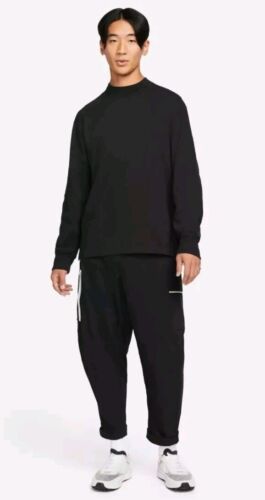 Nike Sportswear Pullover Herren Large Essential schwarz Baumwolle Stehkragen Oberteil - Bild 2 von 16