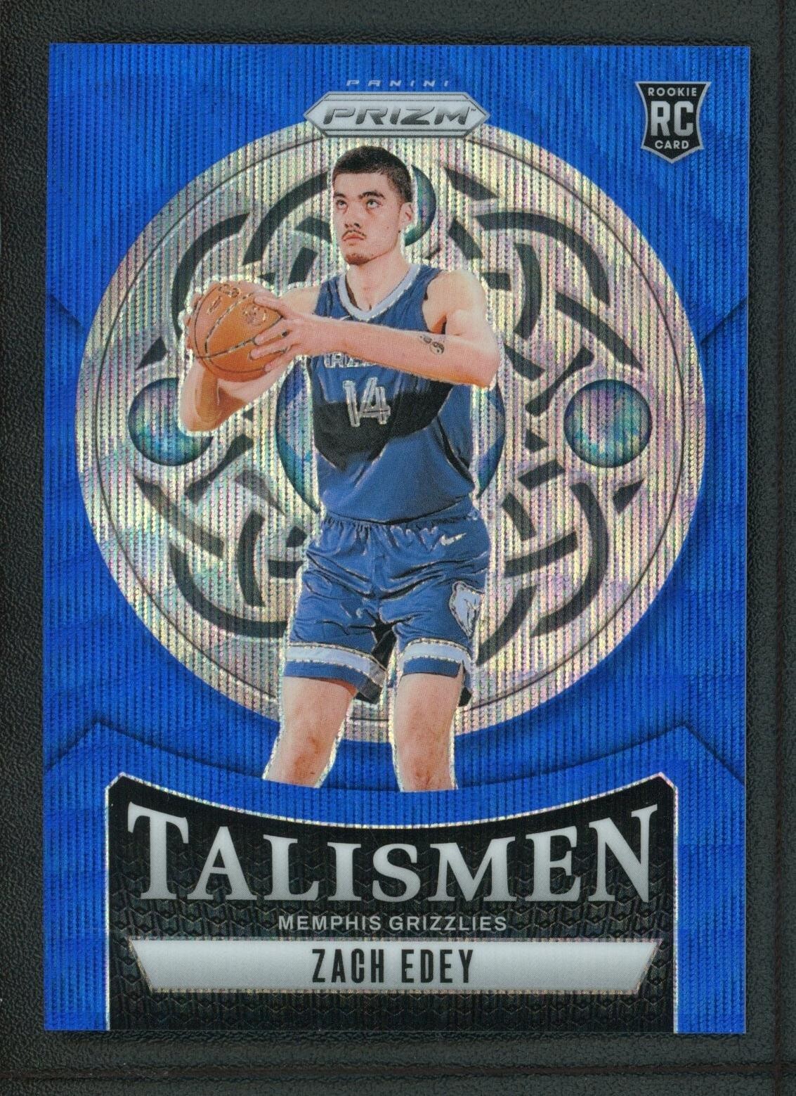 2024-25 ZACH EDEY 060/175 PANINI PRIZM TALISMEN WAVE BLUE ROOKIE RC #21