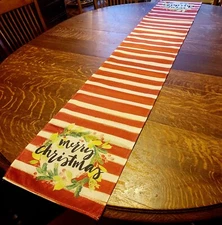 Let It Snow Table Runner 72 Inches Long Christmas Winter Table Runner