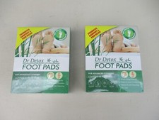 2 Boxes Dr. Detox Foot Advanced Cleaning Pads 20 Pads Total NEW in Box