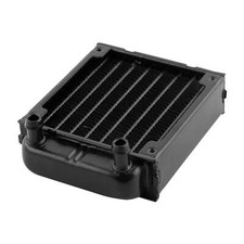 Computer CPU Aluminum 8 Pipes Water Cooling Heat Exchanger Radiator 80mm Black