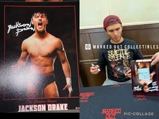 Jackson Drake Signed 8x10 Proof WWE ID Promo NXT EVOLVE AEW
