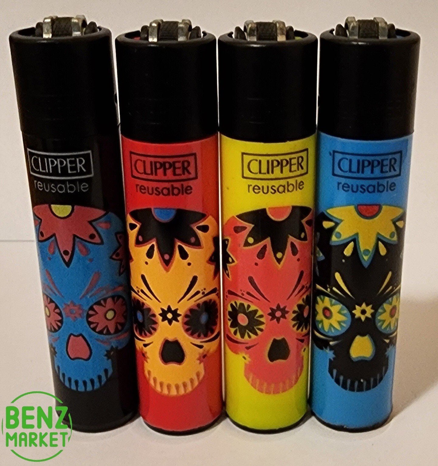 S Fluo Mini Skulls Collection Full Set Refillable