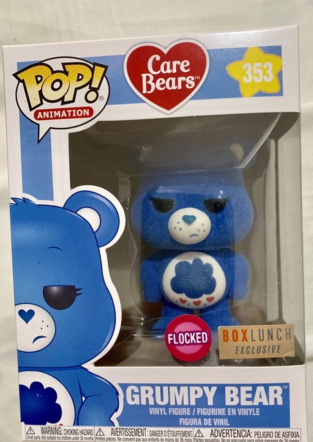 grumpy bear funko pop flocked