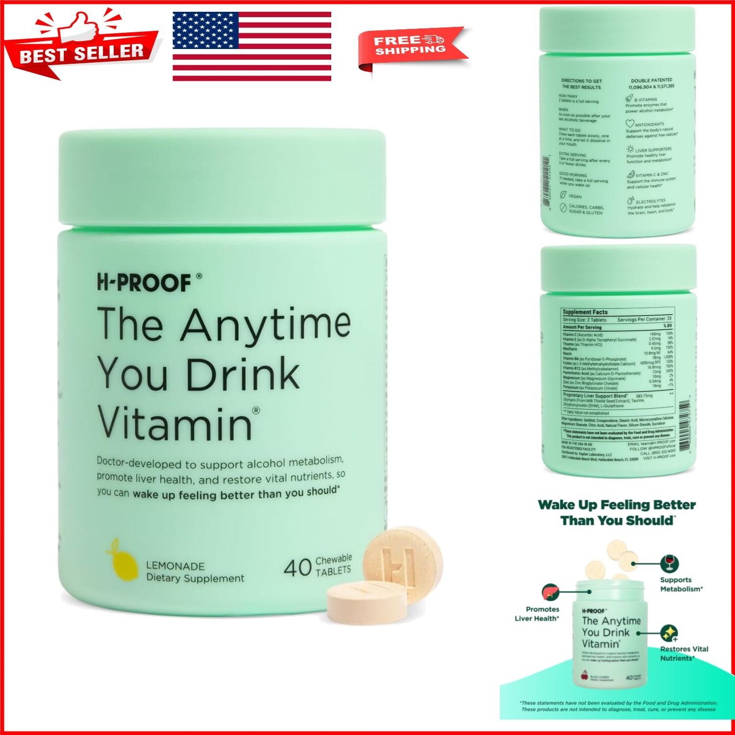 Anytime You Drink - Sugar-Free Chewable Tablets for Metabolism & Liver Wellness