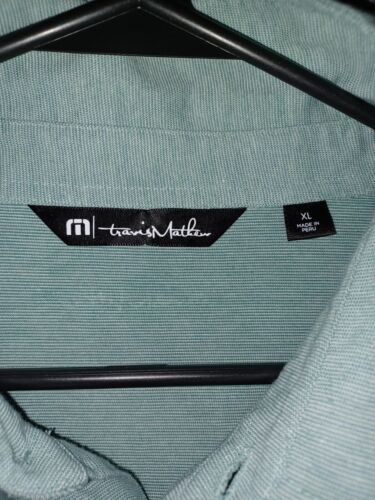 Polo Travis Mathew uomo adulto taglia XL Pima lusso golf verde misto cotone shor - Foto 3 di 10
