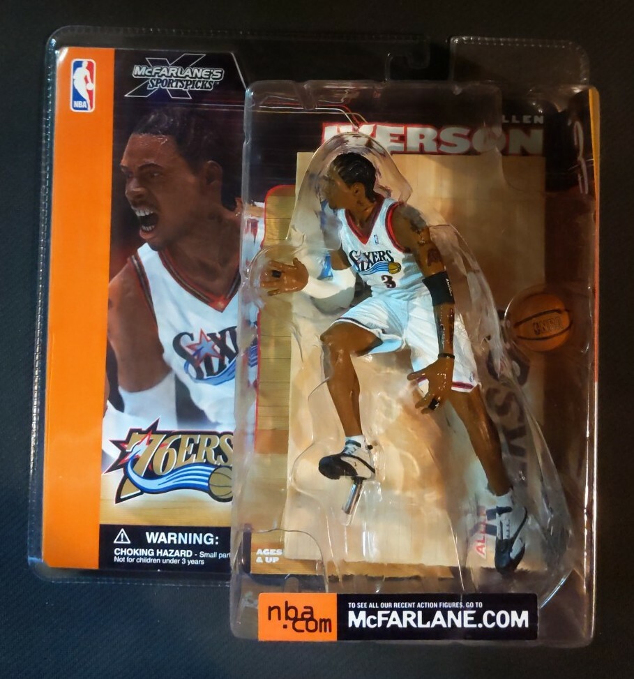 【超希少】Mcfarlane NBA ALLEN IVERSON NBA Series 1 Allen Iverson McFarlane Figure Debut