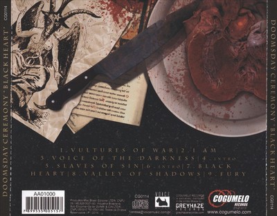 DOOMSDAY CEREMONY - BLACK HEART NEW CD