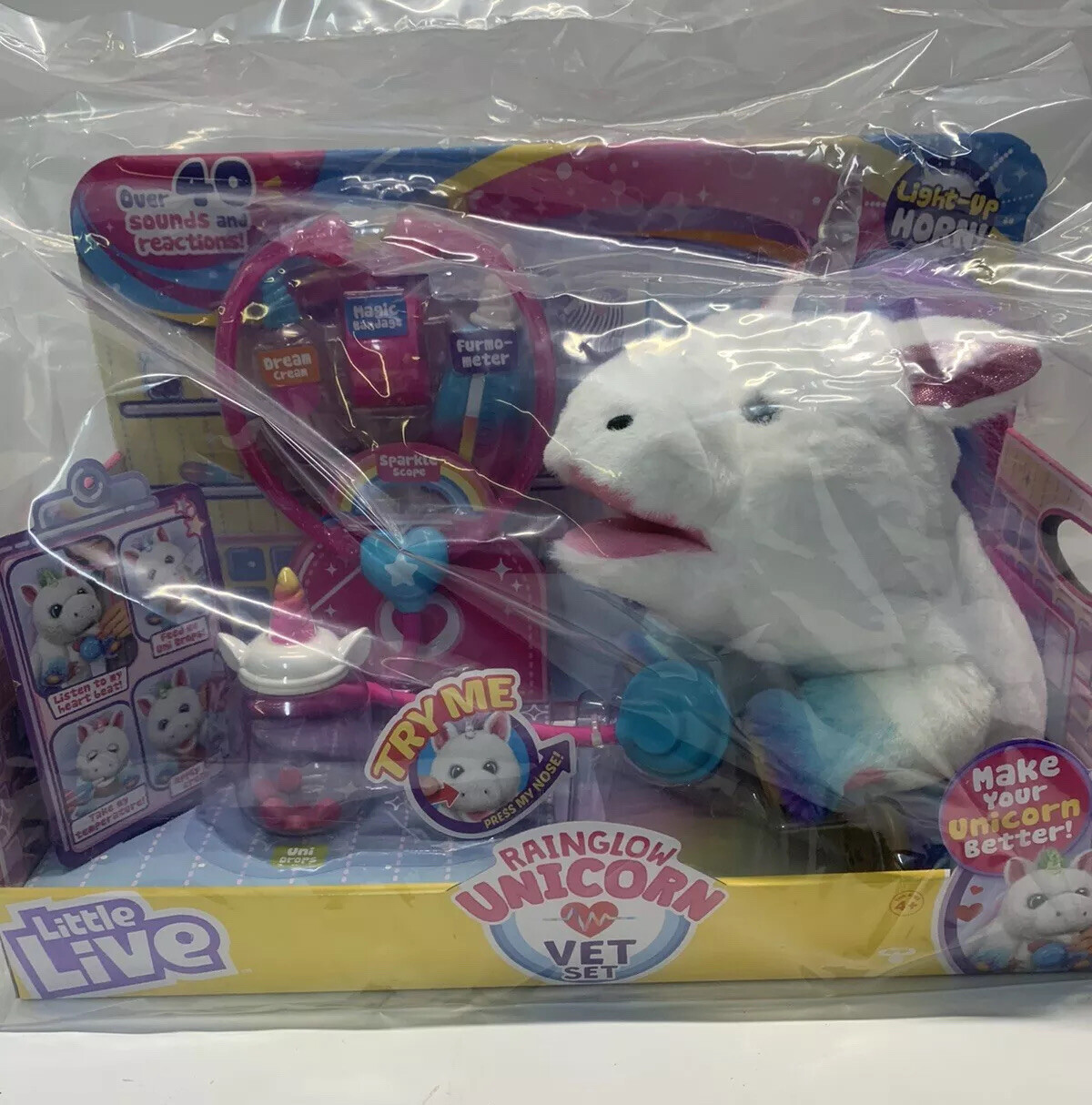 rainglow unicorn vet set