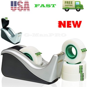 fasteners scotch dispenser packing tape cutting desk holder core desktop office