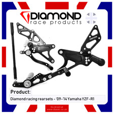 DIAMOND RACE PRODUCTS - KIT POGGIAPIEDI POSTERIORE YAMAHA YZF R1 2011 '11