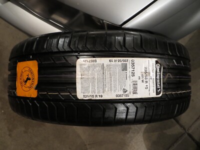 NEW 1 ONE CONTINENTAL CONTISPORTCONTACT 5 SUV 0357125 235/55R19