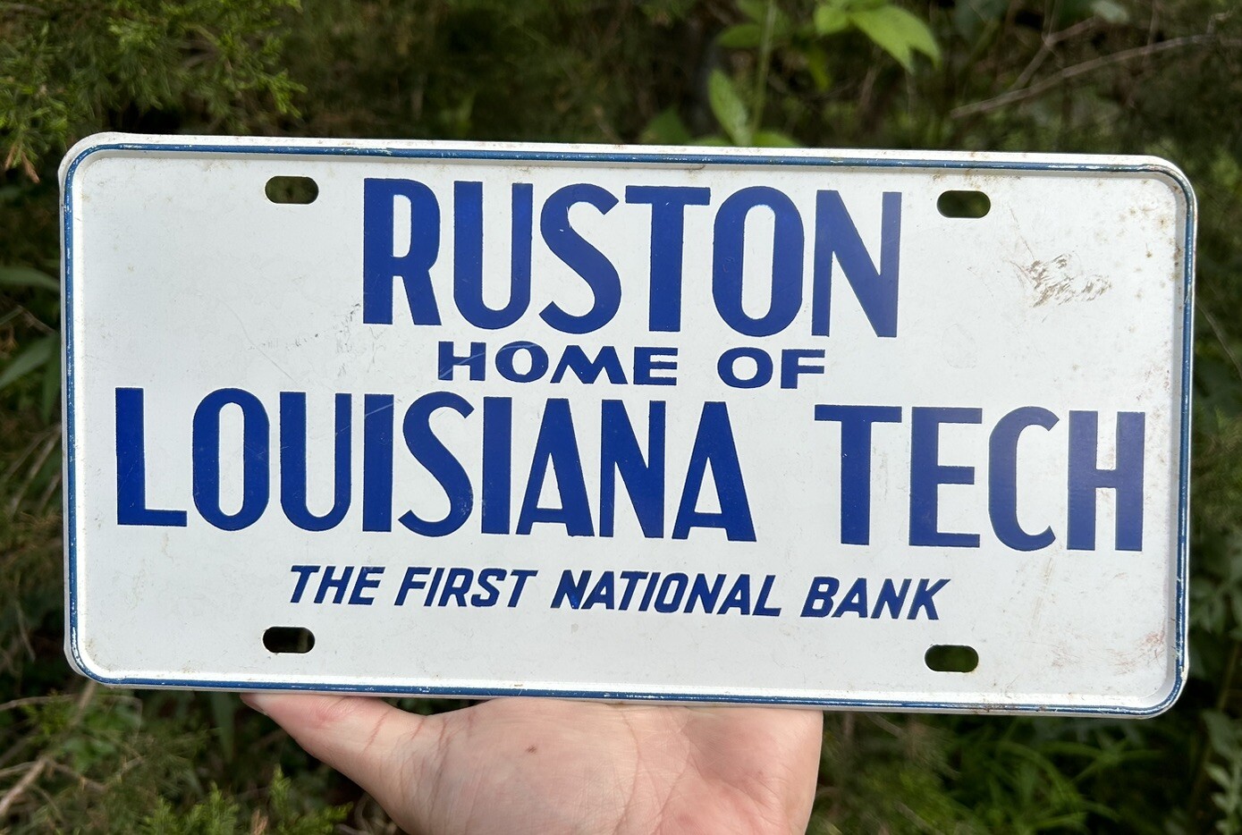 Ruston Plate Vintage RUSTON - HOME OF LOUISIANA TECH Ruston, LA booster license ...