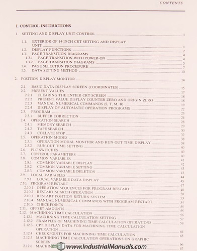 Mitsubishi Meldas 330HM 335M Machine Center Operation Program maintenance Manual - Picture 2 of 10