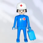 RARE Vintage 1974 Playmobil First Aid Station Hospital Doctor Nurse Figure
