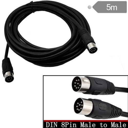0.5/1/1.5/3/5/M MIDI 8 Pin Din Male To Male Audio Data Signal Adapter Cable 2PCS - Picture 16 of 16