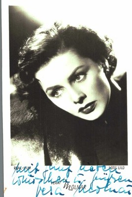 Vera Molnar   ** Original Unterschrift auf Karte **   N 69 e