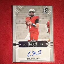 Leaf 2022 Draft Autographs Cole Kelley Rookie BA-CK2 NCAA Football Card. rookie card picture