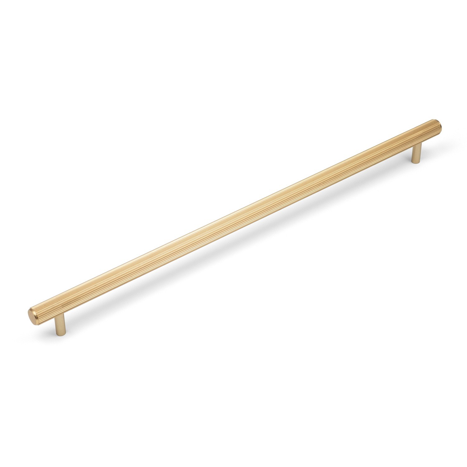 10x Brass 320mm Handles Gold Kitchen Cabinet Cupboard Reeded Grooved Drawer Pull