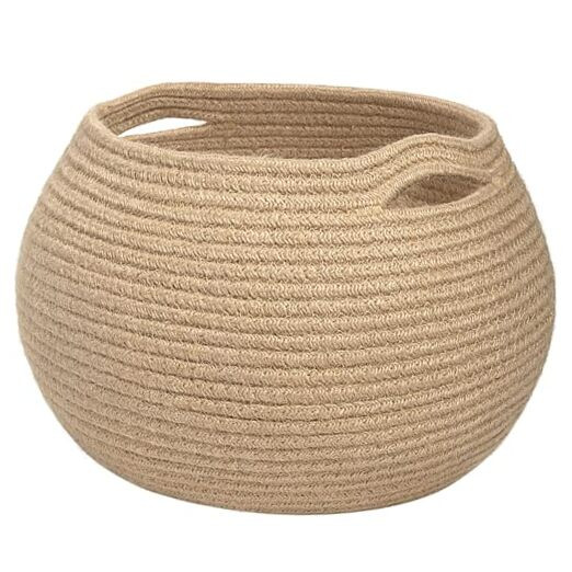 Storage Basket, Wicker Basket for Living Room, Woven Basket for Toys Towel,