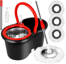 360° Spin Mop und Eimer Set Bodenwischer mit...