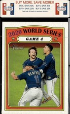 2021 Topps Heritage #28 2020 World Series Game Tampa Bay Rays