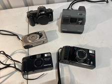Vintage Camera Lot 5 - Canon EOS Rebel, Polaroid Impulse, Minolta, Pentax