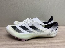 New Adidas Adizero Finesse Track Spikes White/Green IE5487 Mens Size 11