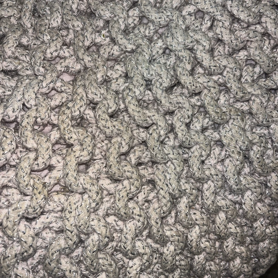 RESTAURACIÓN HERRAJES JOVEN ROSA Y BLING PLATA BEANBAG CON FUNDA Foto 2 de 4