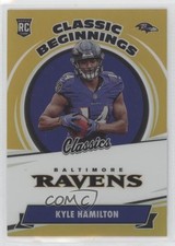 2022 Panini Classics Classic Beginnings Gold 26/99 Kyle Hamilton #CB-25 05dl