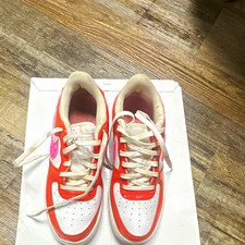 Nike Kids Low Top Athletic Sneakers Leather Colorblock Lace Up 5.5