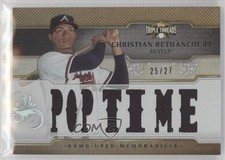 2014 Topps Triple Threads Relics Sepia 25/27 Christian Bethancourt #TTR-CB2 0af